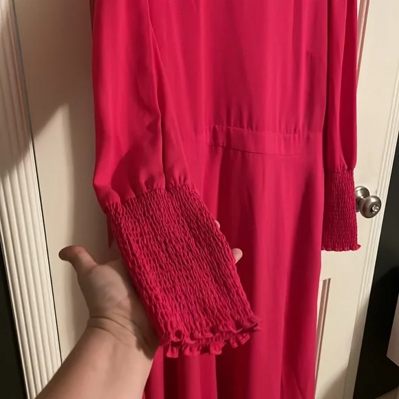 NWT Hot pink long sleeve Halogen dress, XXL - Picture 4 of 12